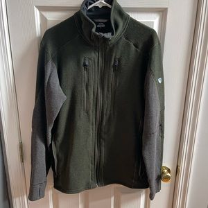 Green Kuhl interceptor full zip fleece jacket